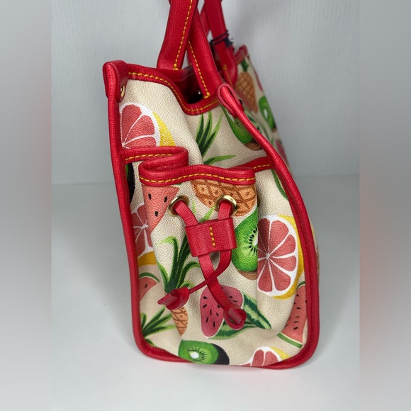 NWT Dooney & Bourke Summer Fruit Print Tote Handbag Satchel - Picture 3 of 13